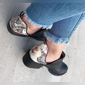 Monarca women's shoes boots multicolor leather ankle size 7.5